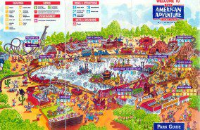 The American Adventure Map 1990