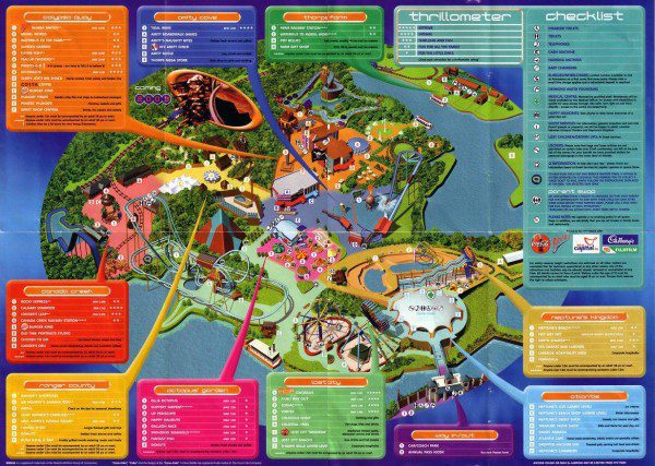 Thorpe Park Map 2002