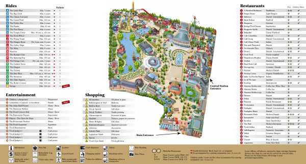 Tivoli Gardens Map 2009