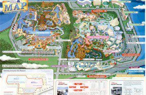 Tokyo Disneyland – Tokyo DisneySea Map 2002