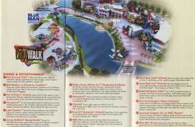 Universal Orlando Citywalk Map 2008