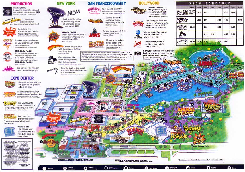 Universal Orlando Maps including theme parks and resort maps