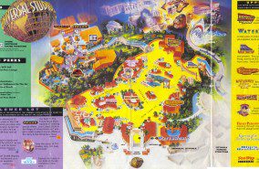 Universal Studios Hollywood Map 1996