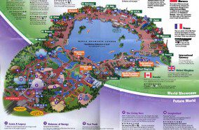 Walt Disney World Epcot Map 2003