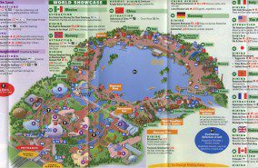Walt Disney World Epcot Map 2008