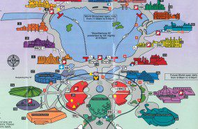Walt Disney World Epcot Map 1997