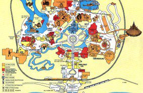 Walt Disney World – Magic Kingdom Map 1979