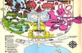 Walt Disney World – Magic Kingdom Map 1991