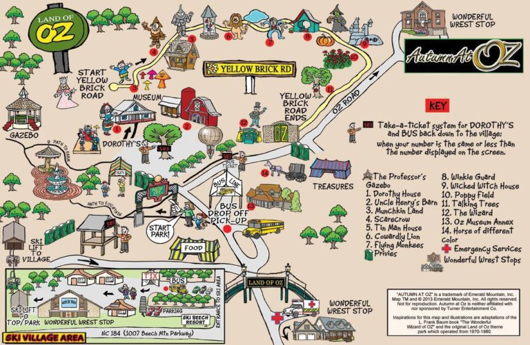Land of Oz Map 1970