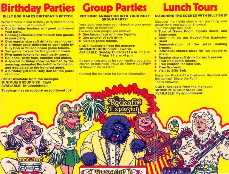 Showbiz Pizza Place Brochure 1980_2