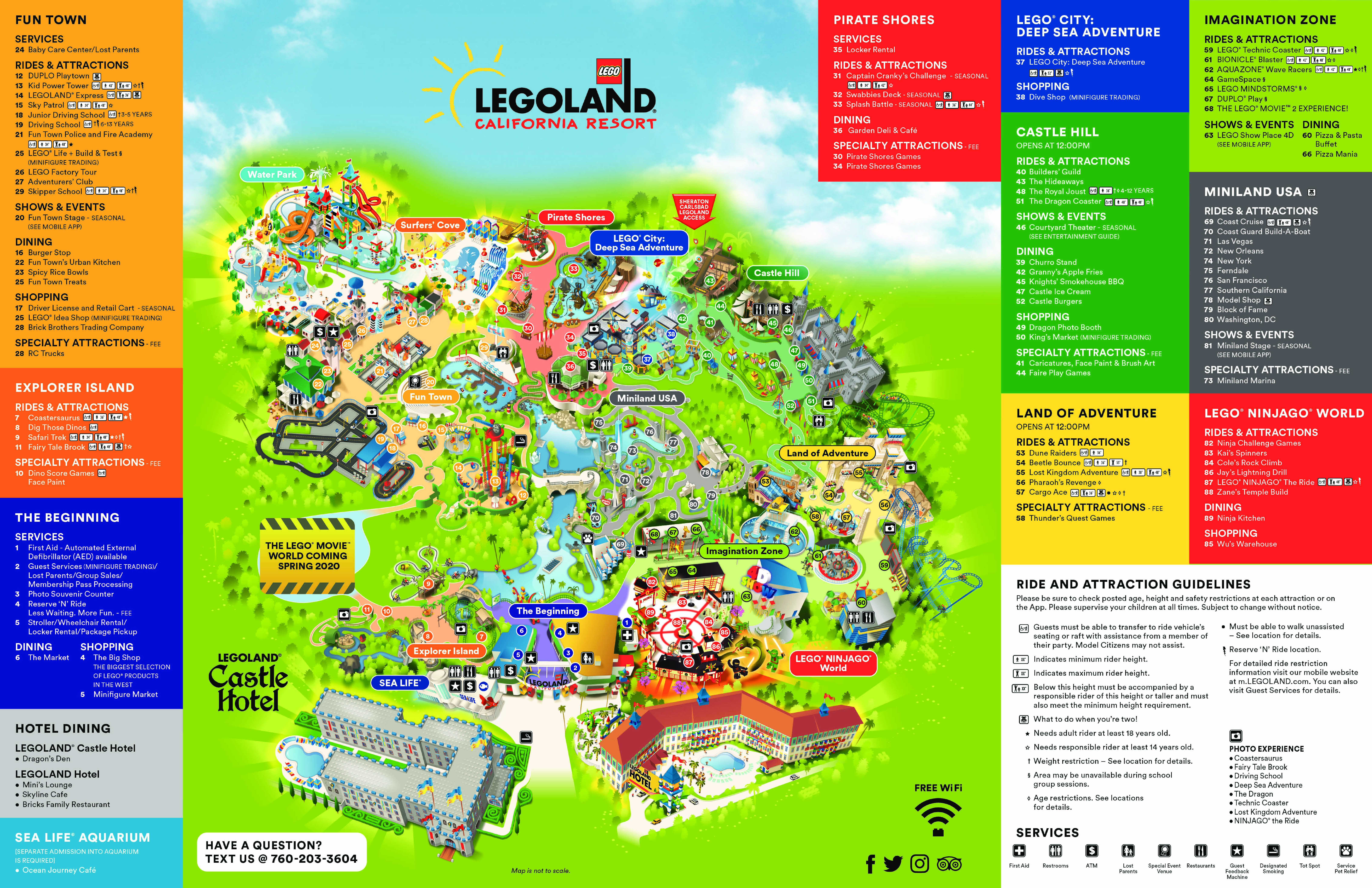 LEGOLAND California Resort Map 2021