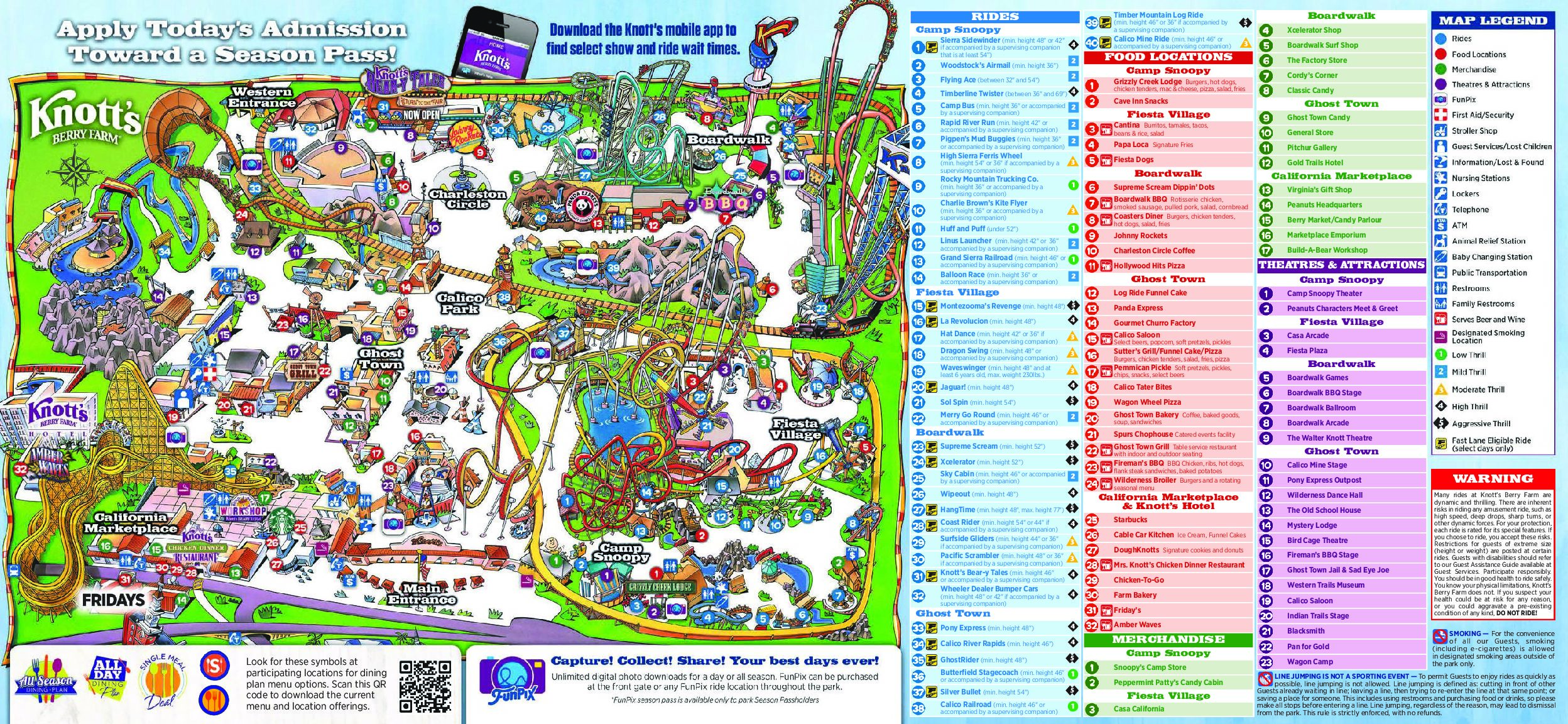 Directions To Knott S Berry Farm Theme Park Brochures Knott's Berry Farm Map 2021 - Free Download - Theme  Park Brochures