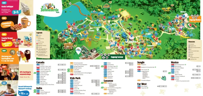 Bellewaerde Map 2025