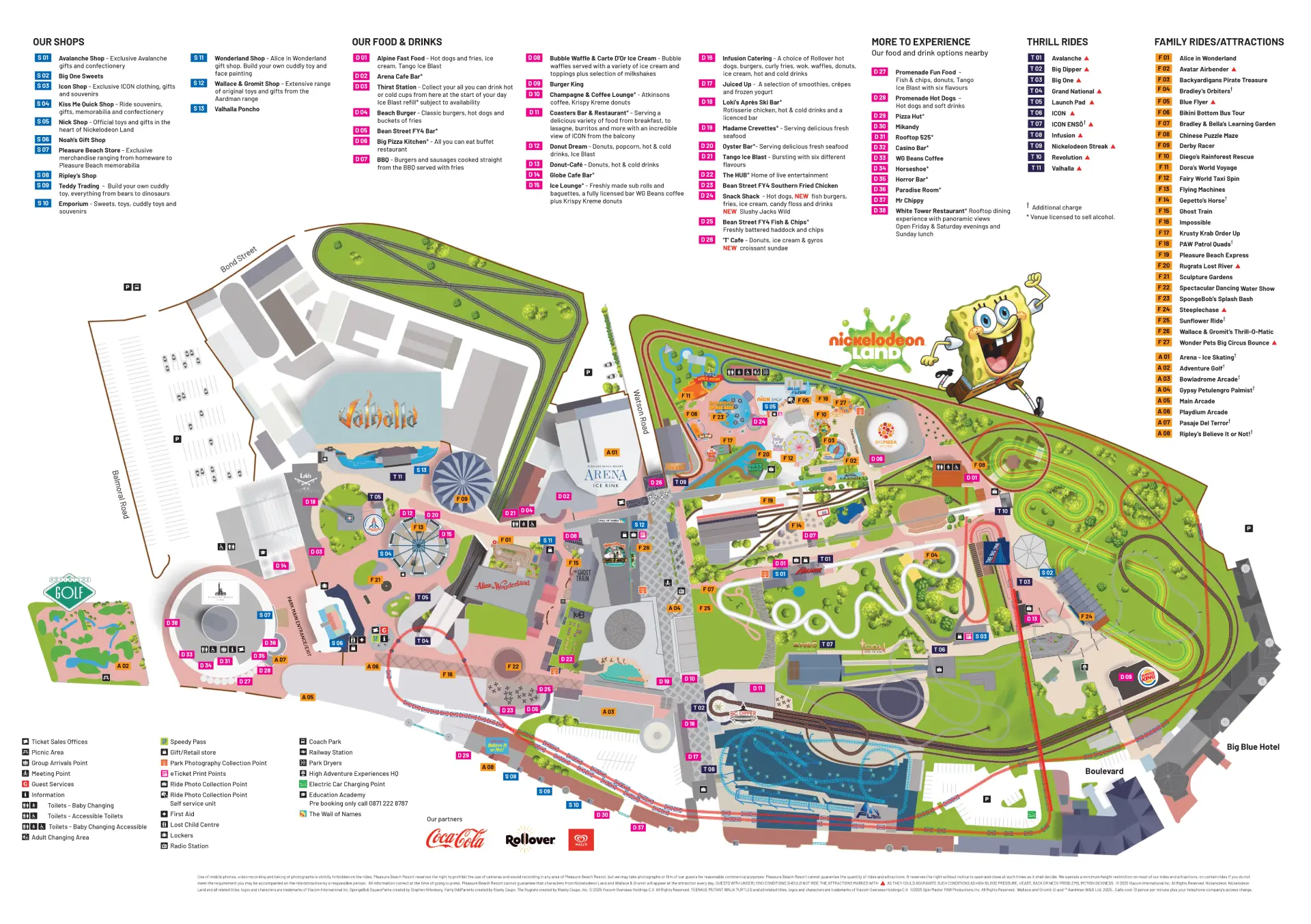 Blackpool Pleasure Beach Map 2025