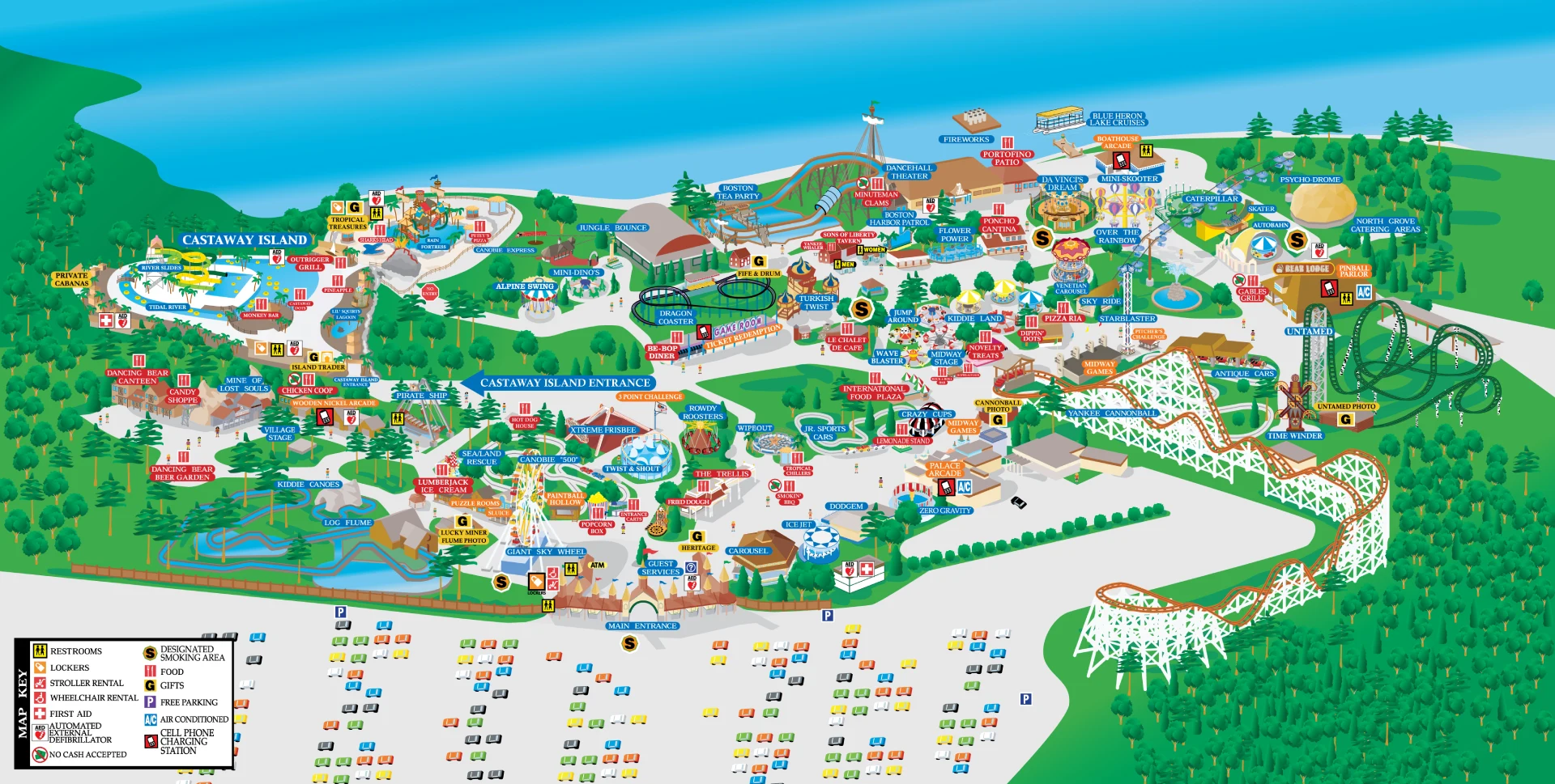 Canobie Lake Park Map 2025