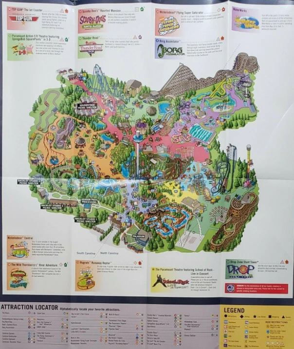 Carowinds Map and Brochure 1975 - Carowinds Map 2005.webp