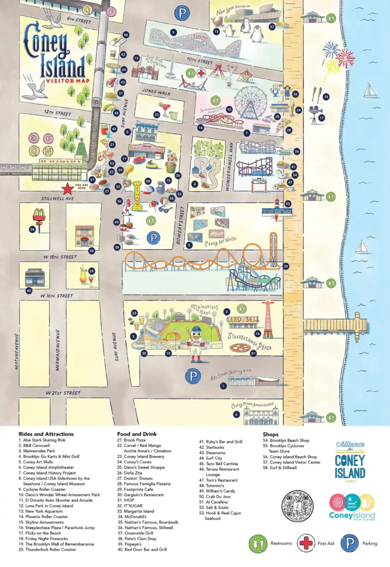 Coney Island Map 2025