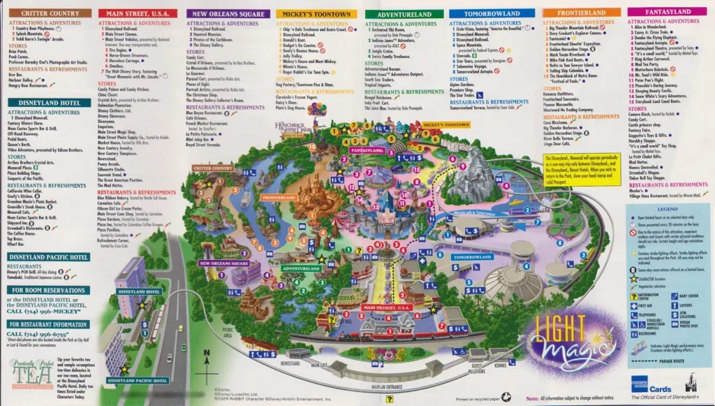 DIsneyland Map 1997