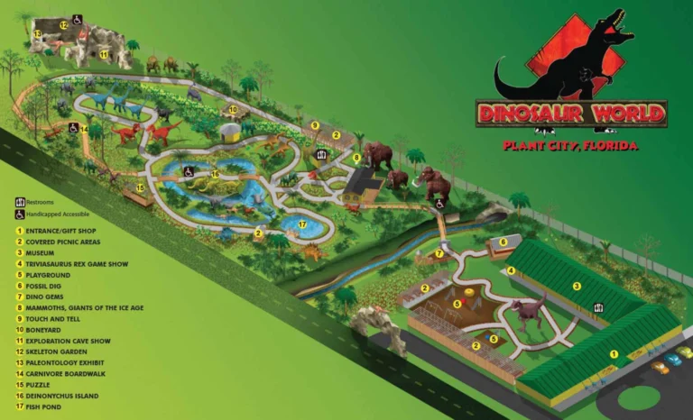 Dinosaur World Florida Map 2025