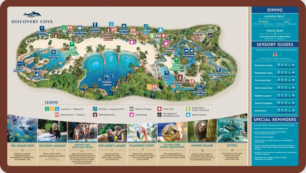 Discovery Cove Map 2024