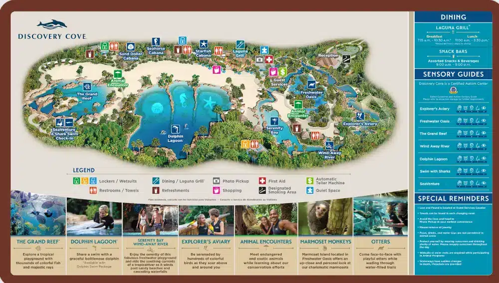Discovery Cove Map and Brochure - Discovery Cove Map 2024.webp