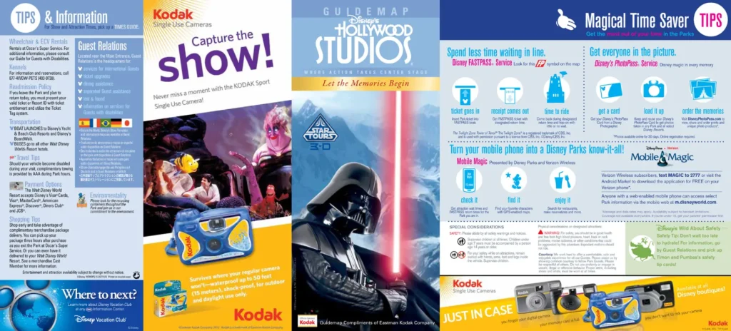 Disney Hollywood Studios Brochure 2012