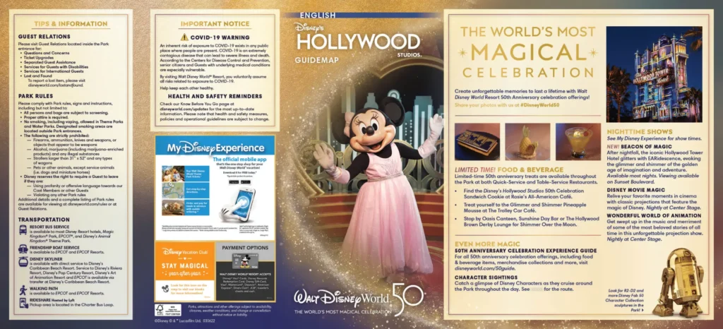 Disney Hollywood Studios Brochure 2022
