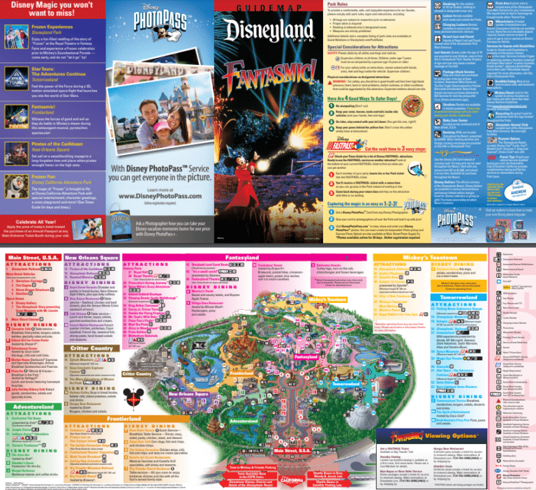 Disneyland Map and Brochure (1964 - 2023) | ThemeParkBrochures.net