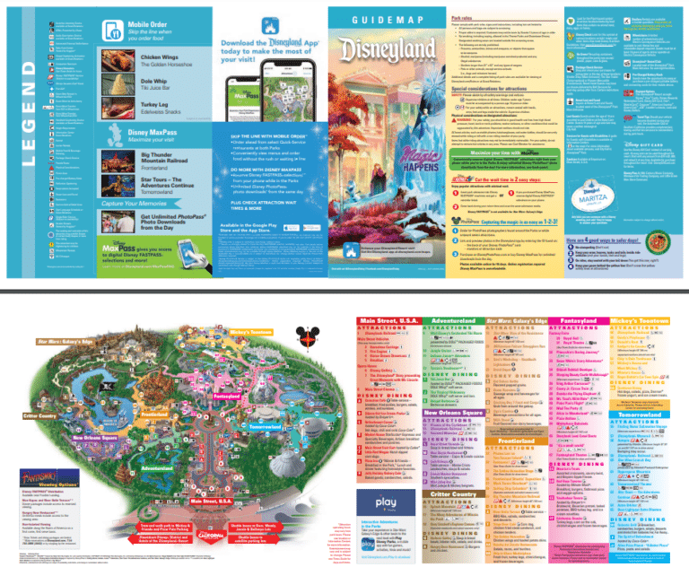 Disneyland Map and Brochure (1964 - 2023) | ThemeParkBrochures.net