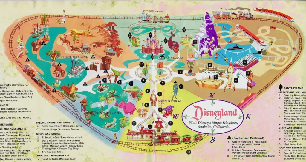 Disneyland Map 1959