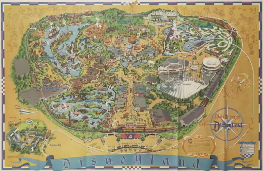 Disneyland Map 1966