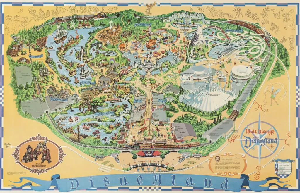 Disneyland Map 1970