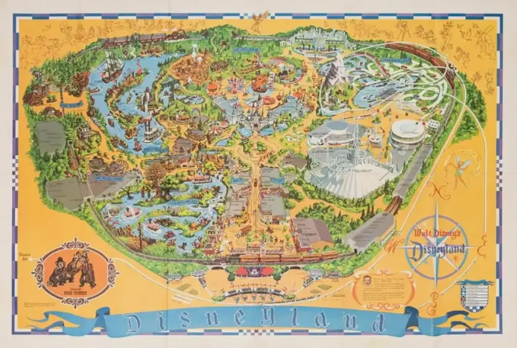 Disneyland Map 1971