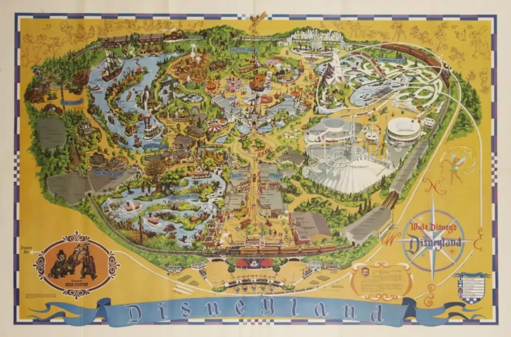 Disneyland Map 1972