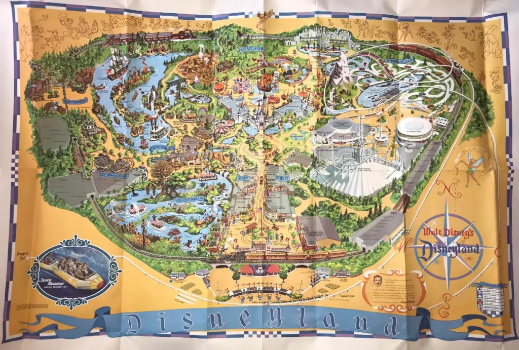 Disneyland Map 1977