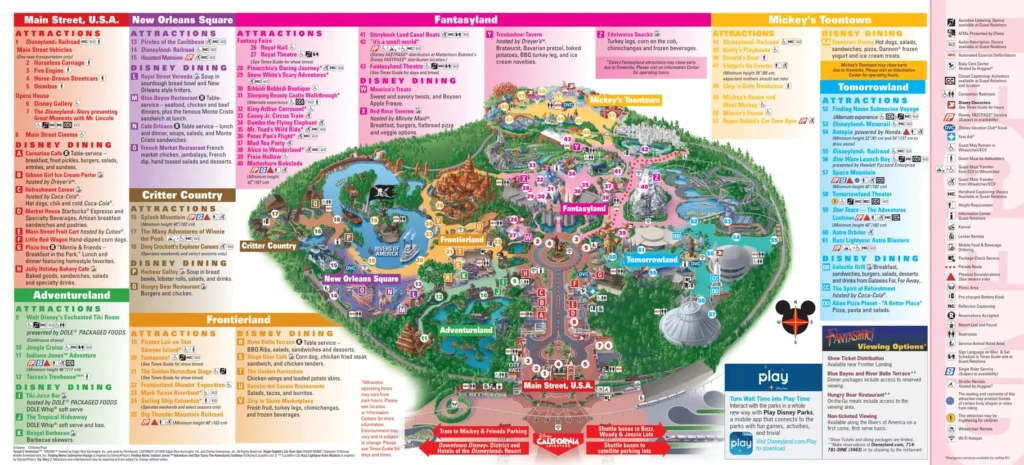 Disneyland Map 2019