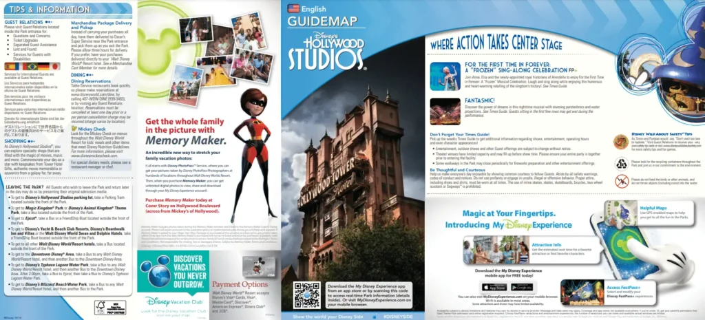Disney Hollywood Studios Brochure 2014