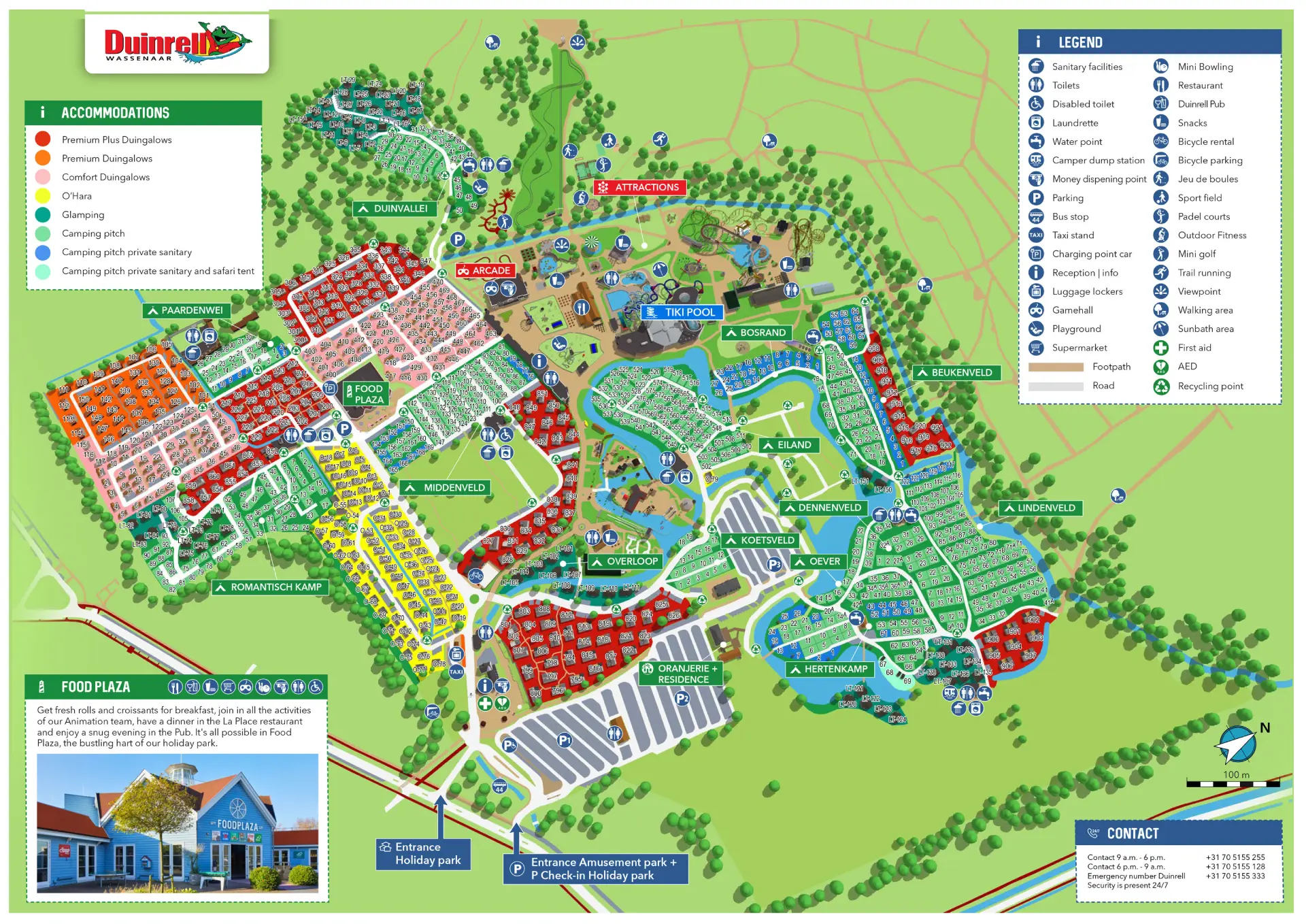 Duinrell Map 2025