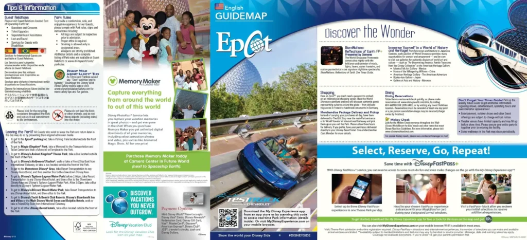 Epcot Brochure 2015