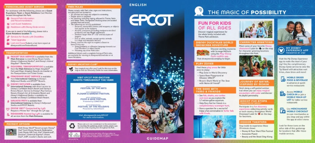 Epcot Brochure 2024