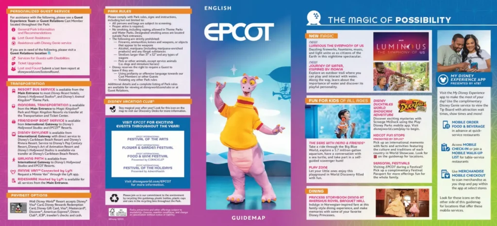 Epcot Brochure 2024