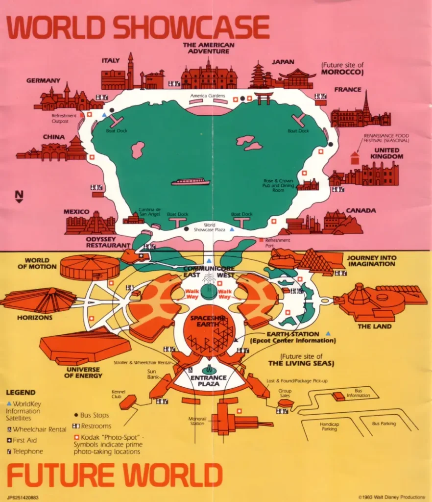Epcot Map 1983