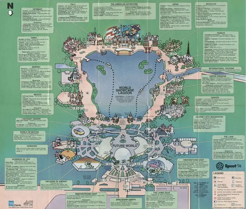 Epcot Map 1994