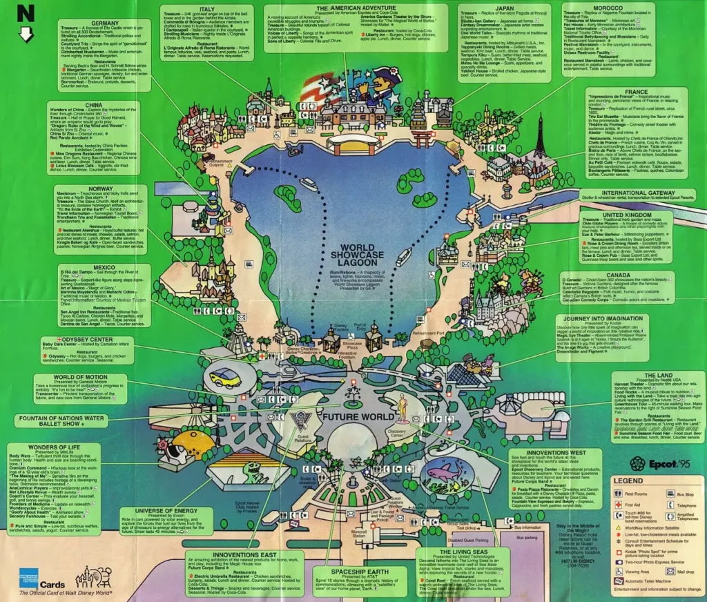 Epcot Map 1995