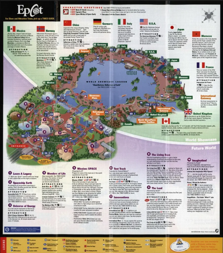Epcot Map 2005