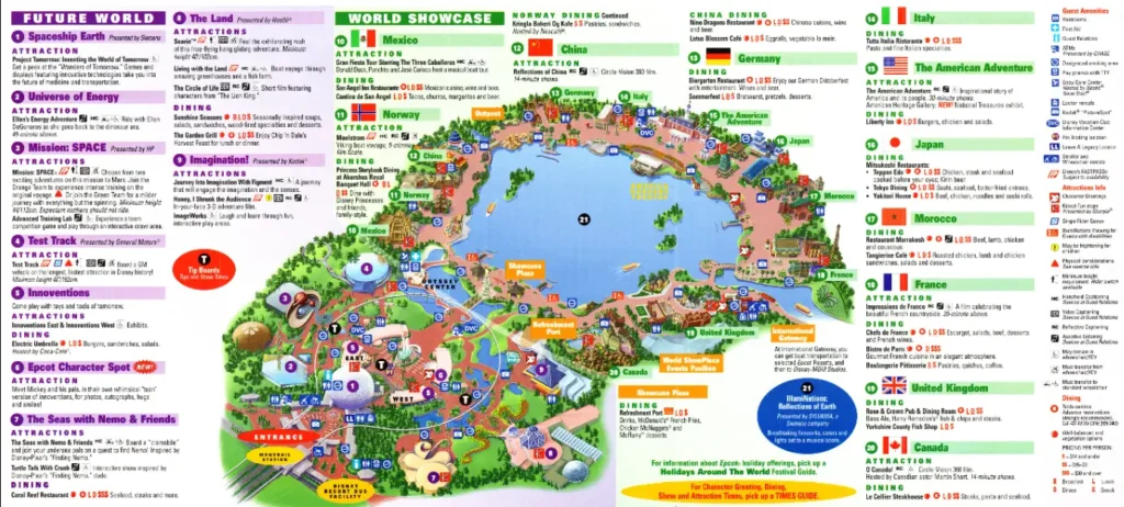 Epcot Map 2007