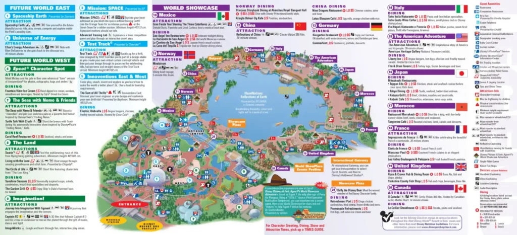 Epcot Map 2013