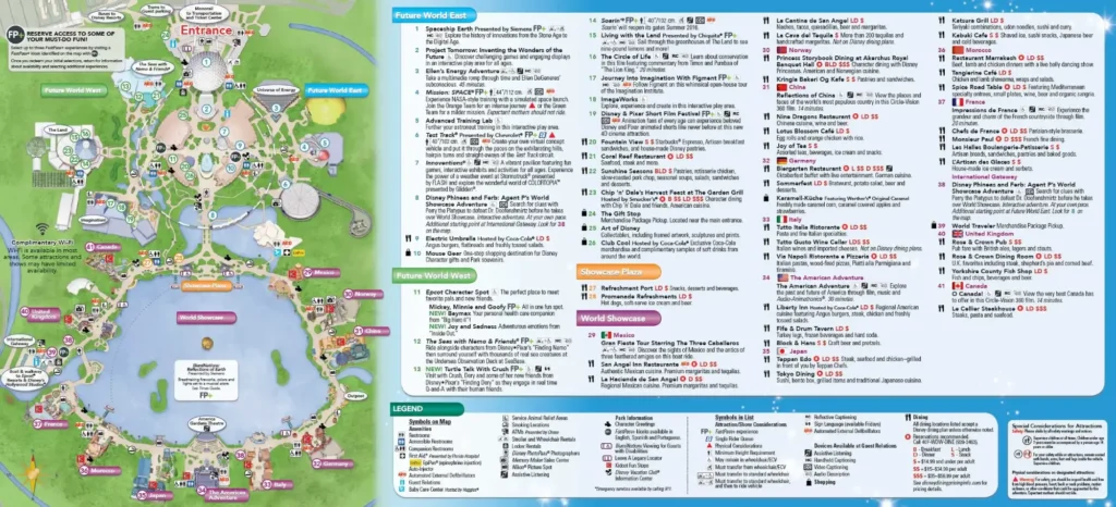 Epcot Map 2016