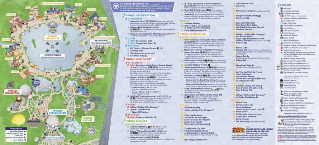 Epcot Map 2022