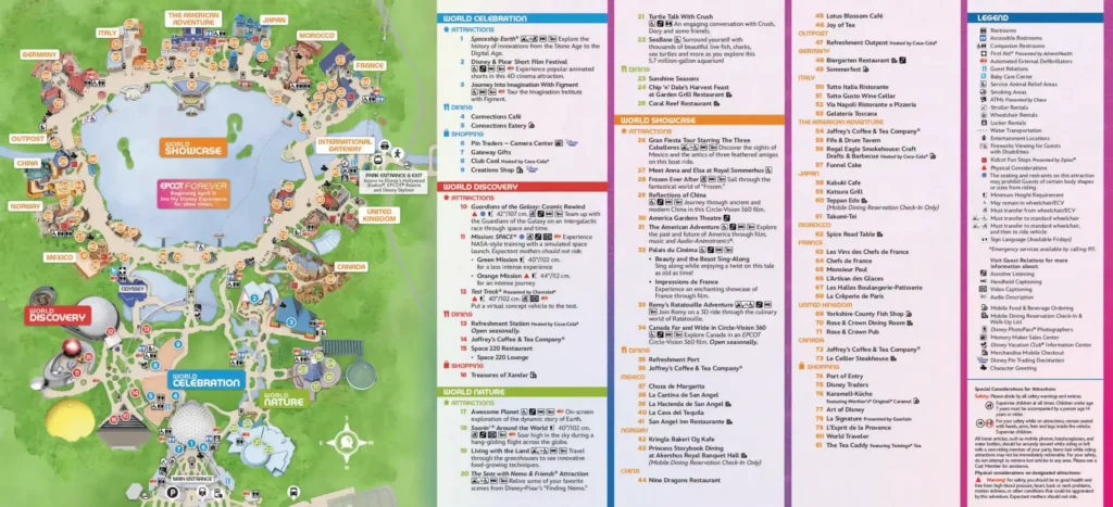 Epcot Map 2023
